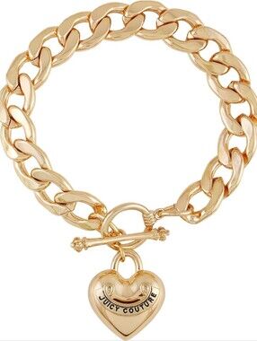 Vintage Juicy Couture Rose Gold Royal Couture Toggle Bracelet